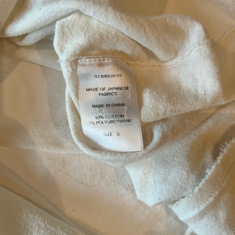 R13 off white pocket T-Shirt made from Japanese Fabric - Picture 3 of 5
